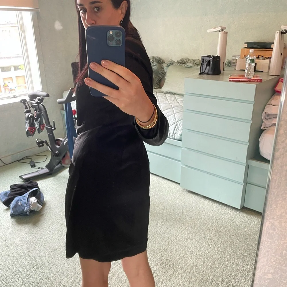 Halston Paris satin blazer dress - Picture 3 of 7